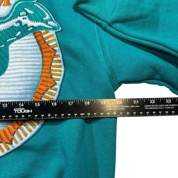 Vintage Miami Dolphins Sweatshirt USA Medium NOS Pullover - Picture 4 of 6